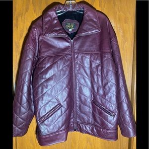 Jez Montreal Women’s Vintage Maroons Leather Jacket Size 11